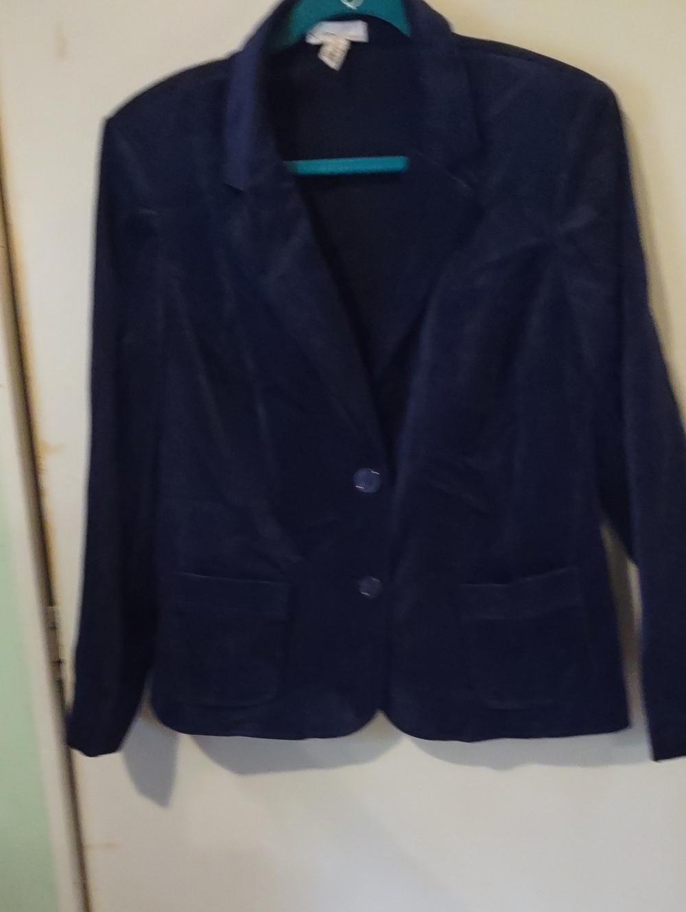 Kim Rogers Navy Velvet Blazer